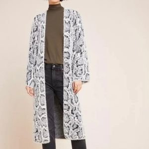 🛑SOLD- Anthropologie Akemi + Kin open cardigan gray snake print kimono sweater